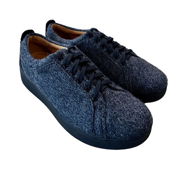 Fitflop Women's Blue Merino Wool Rally FL5-399  Sneaker in Love Size 7 NEW Shoes - Picture 1 of 13